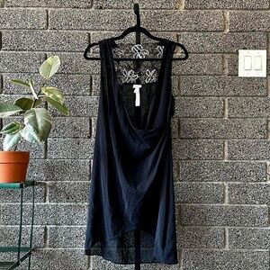 La Perla Black Silk Lace Slip Dress